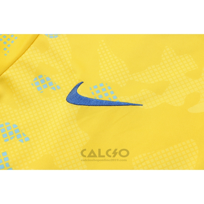 Tuta da Track Chelsea Manica Corta 2022-2023 Giallo - Pantaloncini